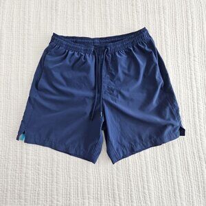 NWOT Sundek Navy Blue Rainbow Swim Trunks Lined Men’s S (30) 6" Inseam